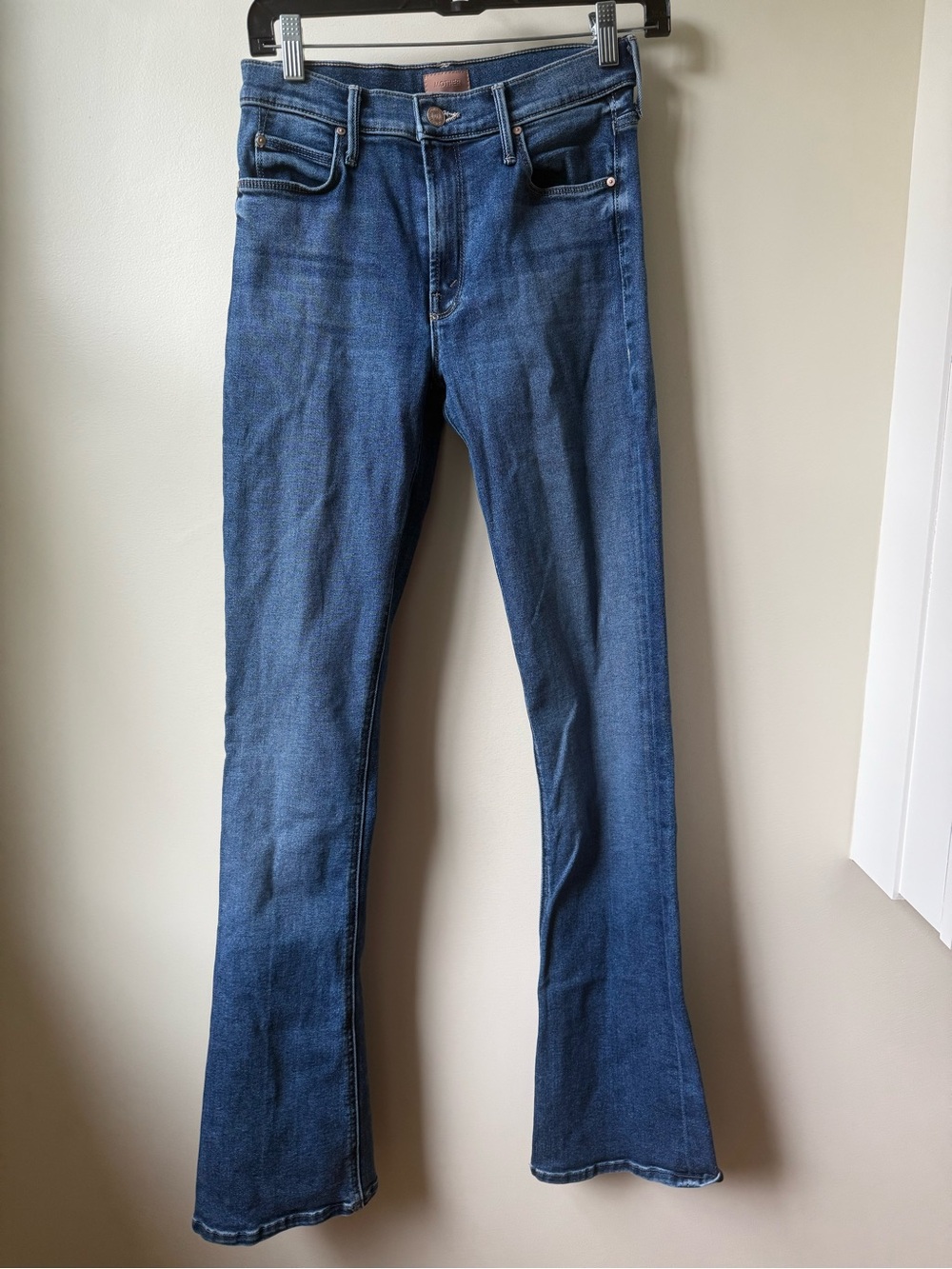 MOTHER Runaway Blue Jeans Anthropologie Denim Stretchy Flare Retro Y2K‎ Comfy 26